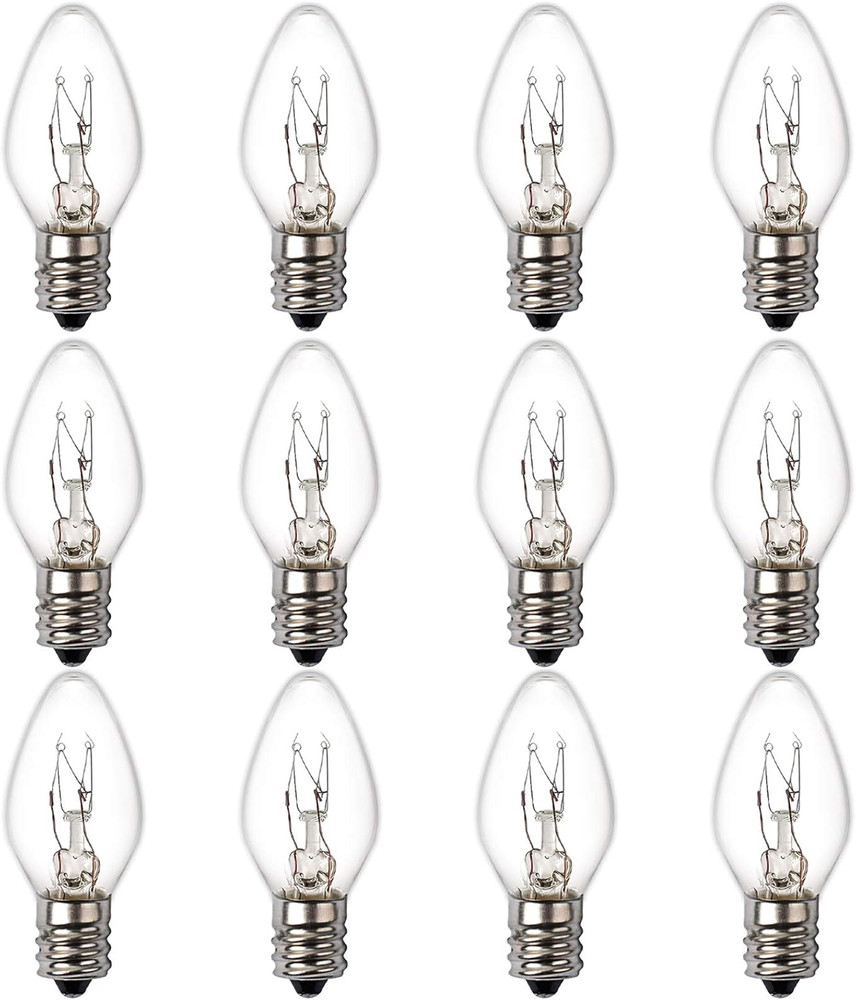 15 Watt Himalayan Salt Lamp Bulbs, 12Pack Dimmable Rock Salt Night Light Bulbs w