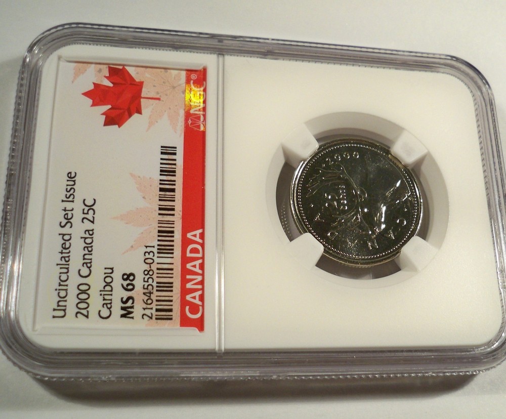 2000 CANADA 25c NGC MS68 QUARTER - MS 68