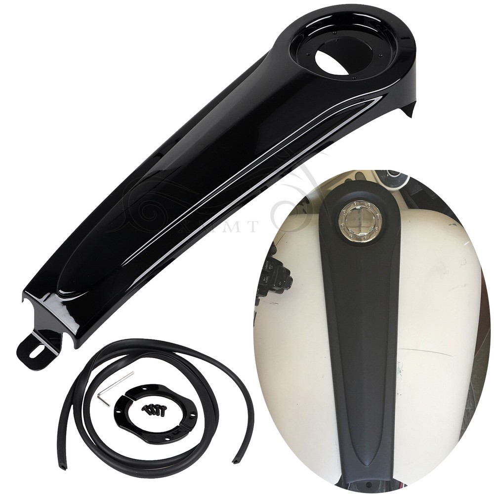 Gloss Black ABS Stretched Dash Panel For Harley Electra Glide FLHT FLHTC FLHTCU