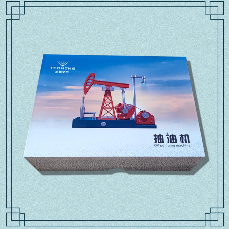 Metal TECHING Electric Oil Pumping Unit High Simulation DIY Assembly Model Kit