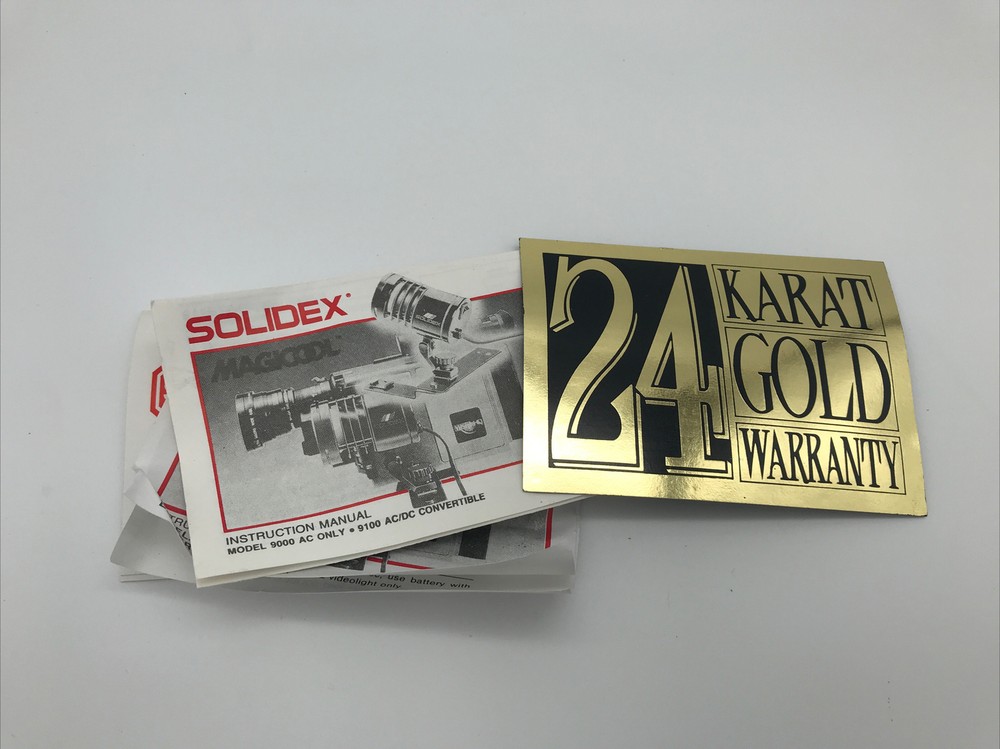 Solidex Magicool Model VL-9100 Camcorder Light