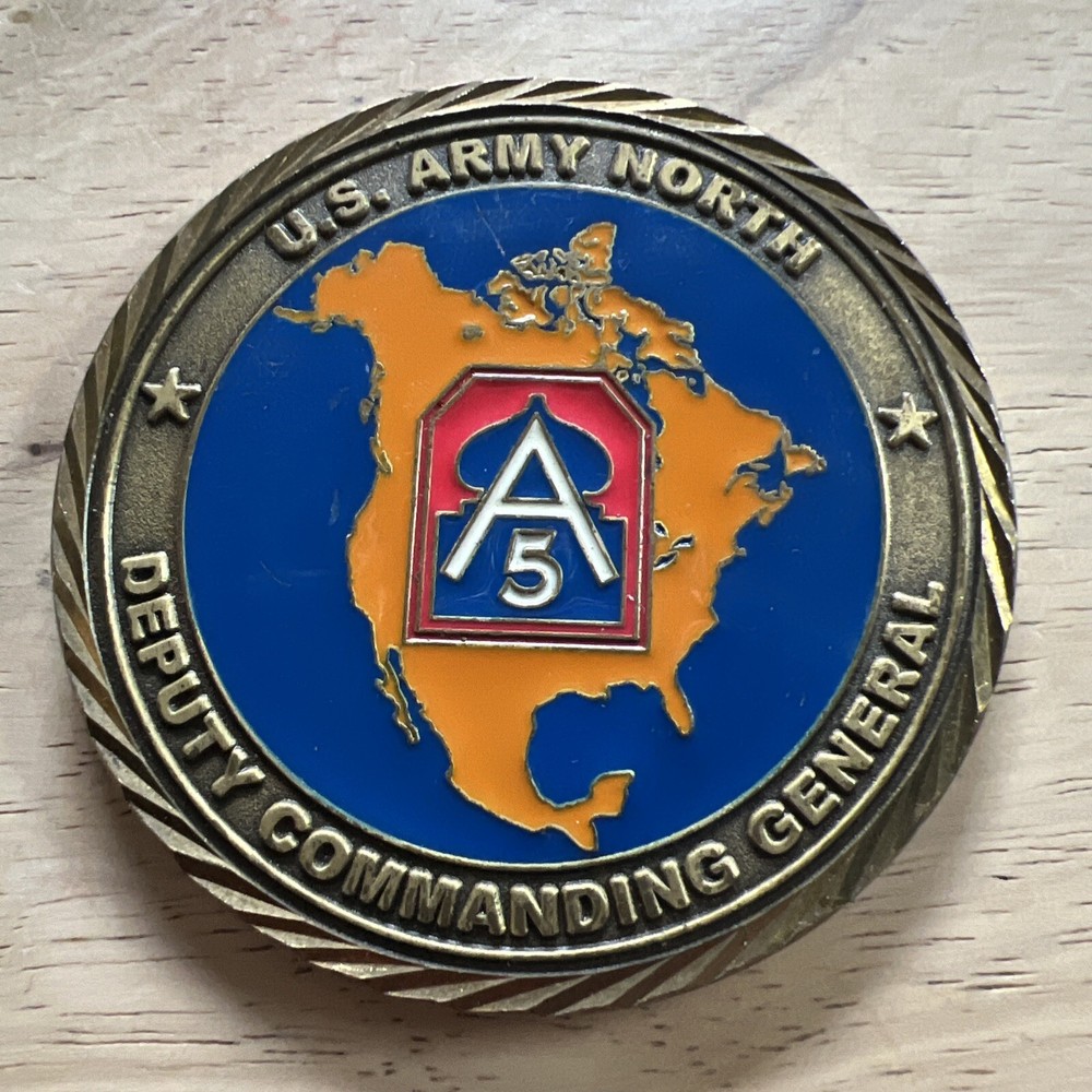 U.S. Army North deputy commanding general challenge coin