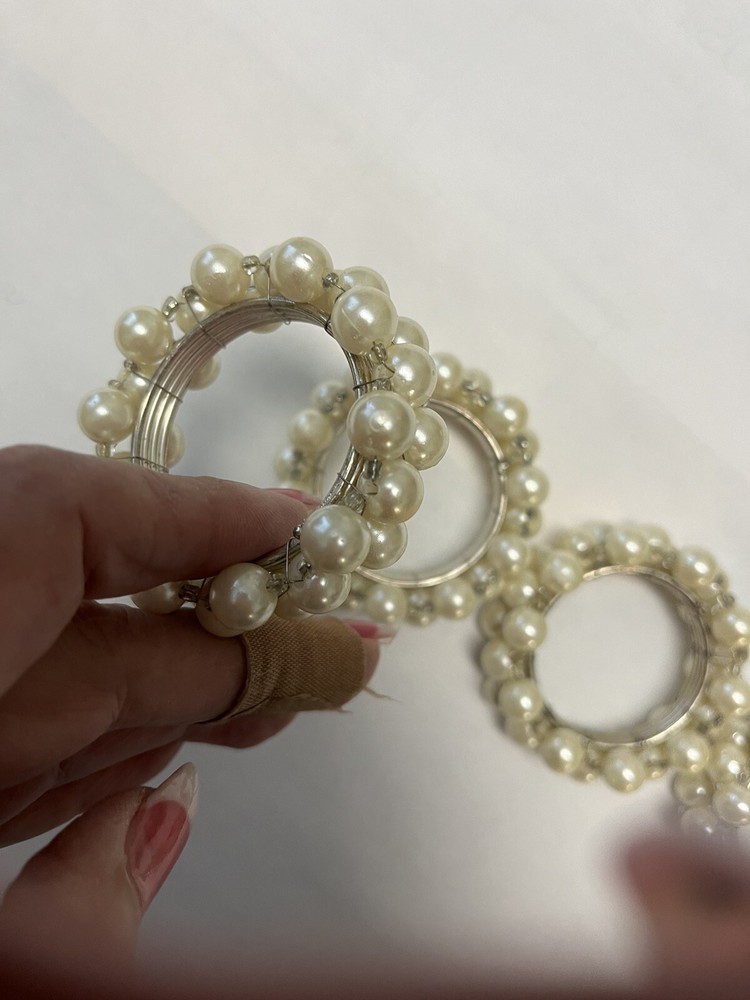 pearl napkin rings