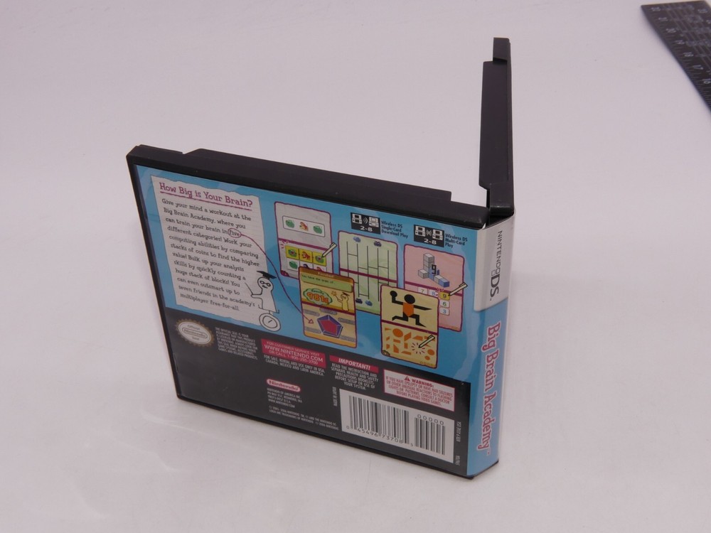 Authentic Big Brain Academy Nintendo DS Case Only No Game