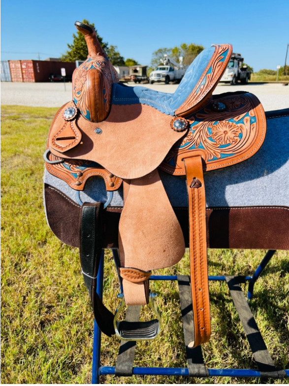 Western Horse Barrel Saddle