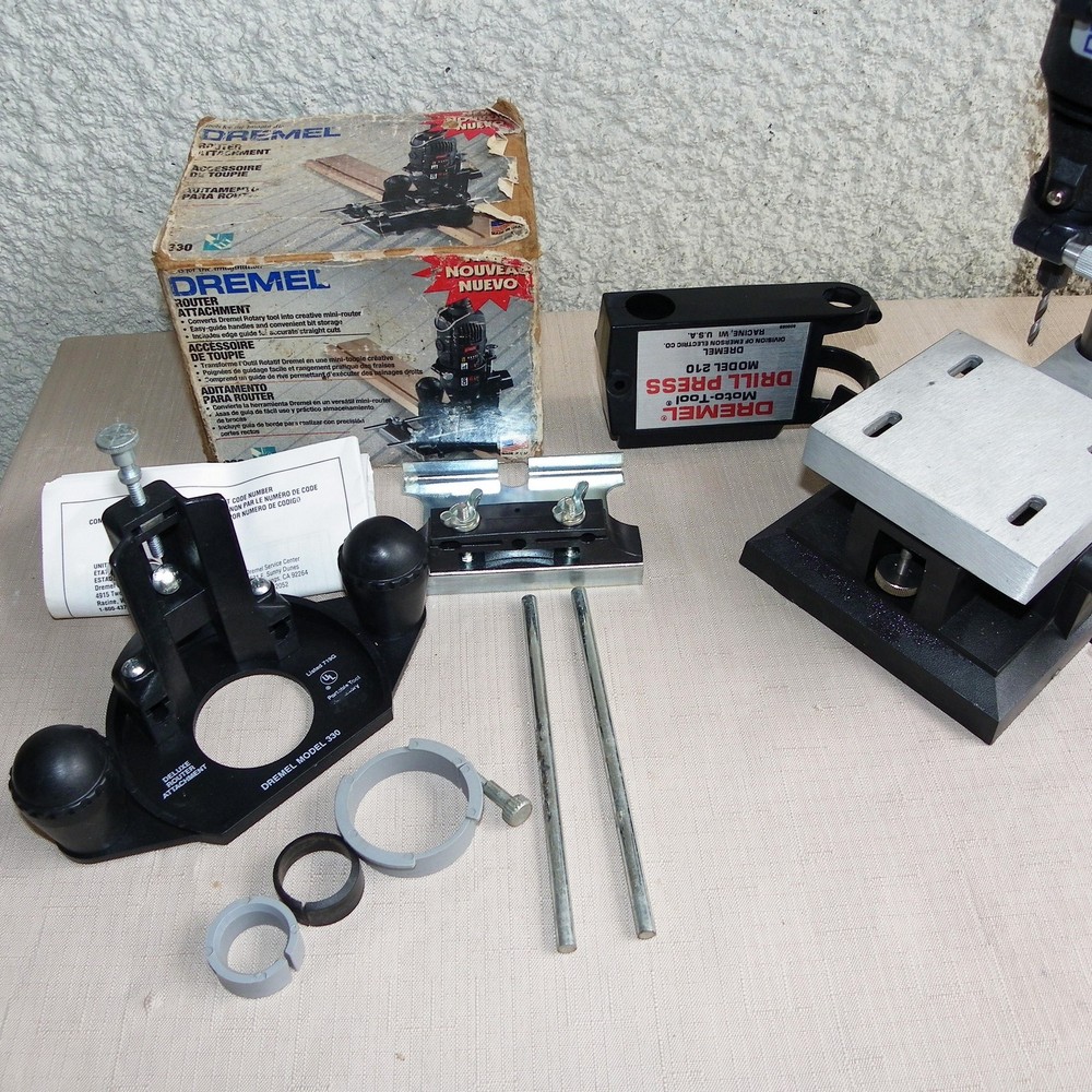 MINI ADJUSTABLE DRILL PRESS STAND DREMEL ROTARY TOOL WORK STATION