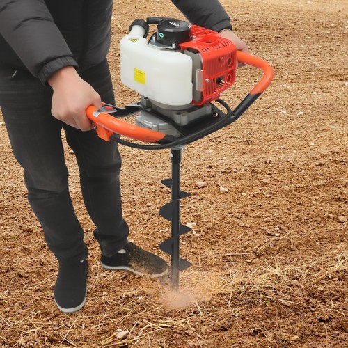 2.3HP Earth Auger Digging Drill Machine Kit Post Hole Digger with 3 Drill Bits