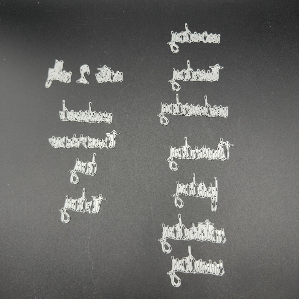 Sizzix Thinlits Tim Holtz Month & Day Word Dies 661179 661181 Planner Scrapbook