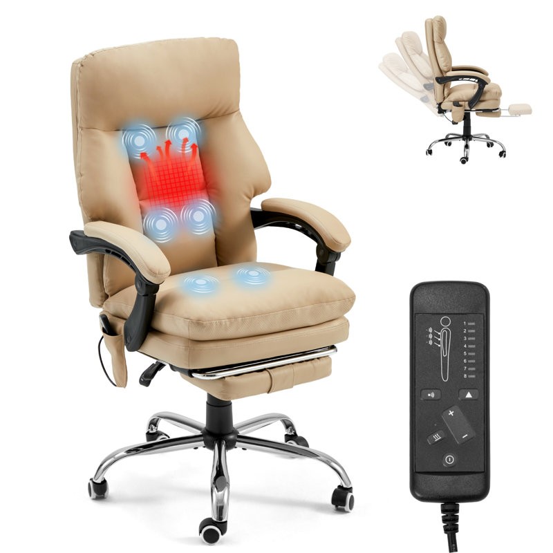 Office Chair With 6 Vibration Points, Height and angleadjustable