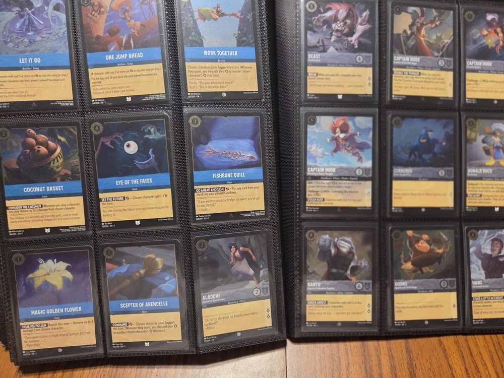 Disney Lorcana The First Chapter Complete Master Set Regular & Cold Foil Lot