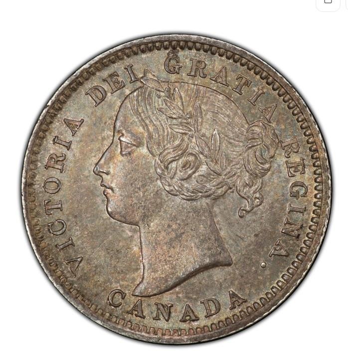 1900 Canada 10 Cent MS66 PCGS | Silver | Victorian Dime