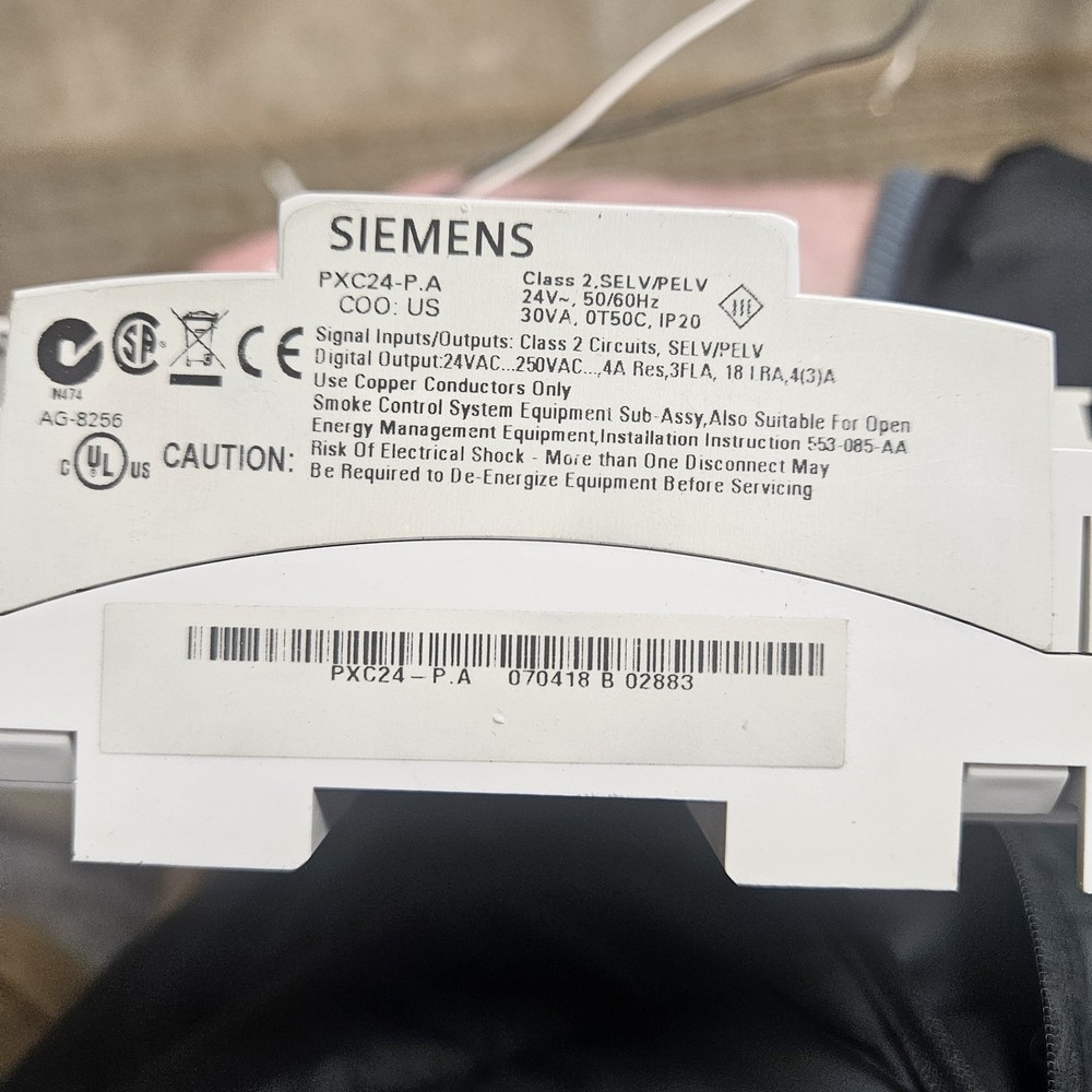 Siemens PXC24-P.A APOGEE Automation Controller HVAC BAS Panel Used