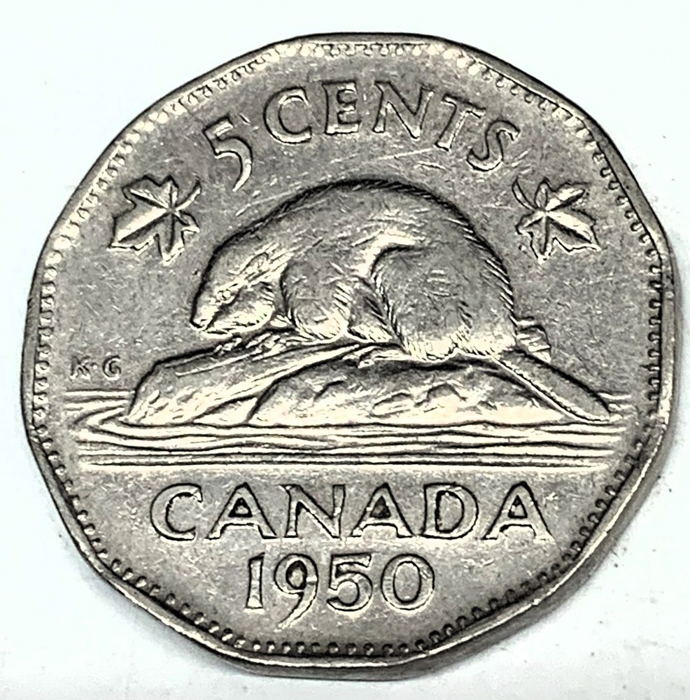 # C5986    CANADA   COIN,     5  CENTS   1950