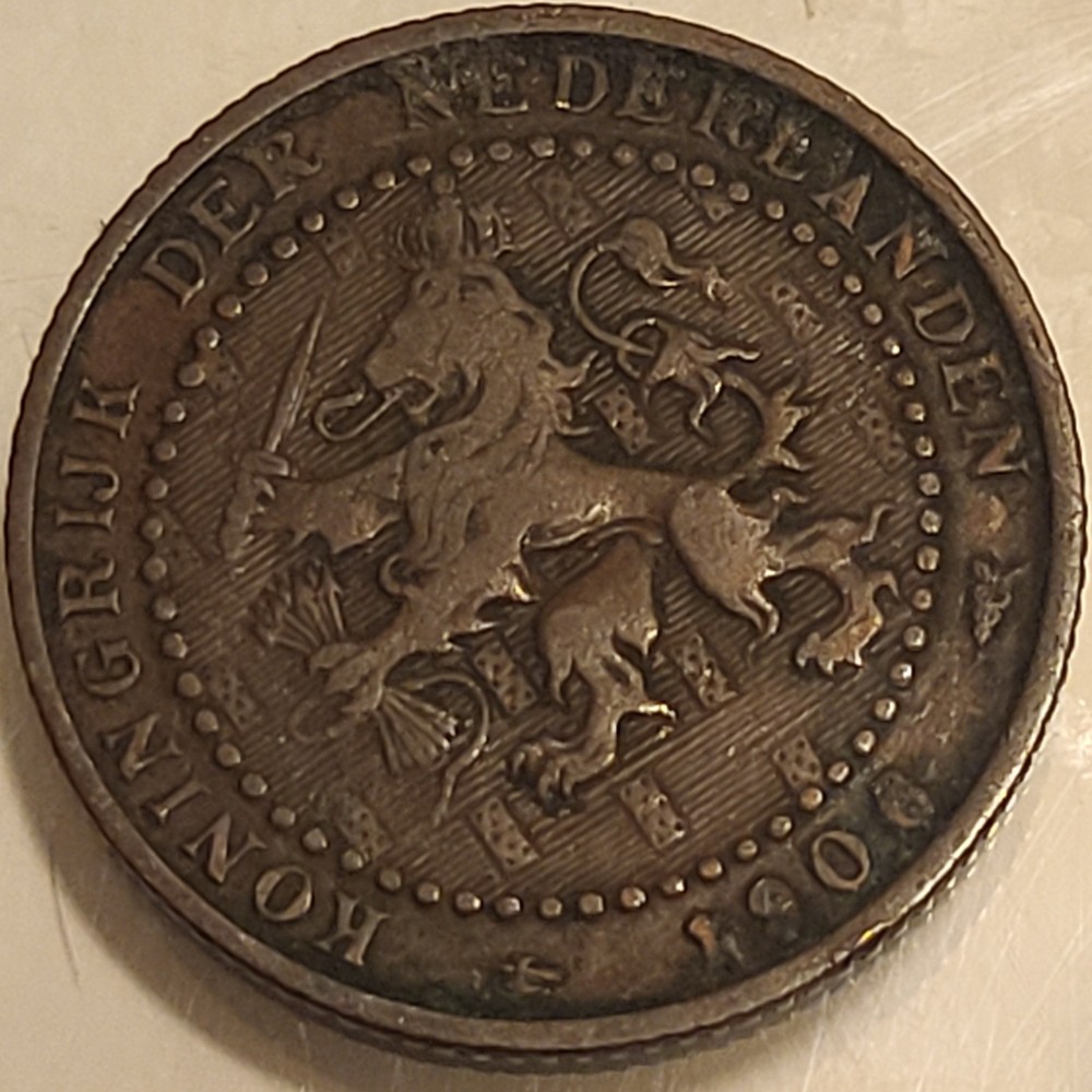 1906 Netherlands 1 Cent Copper Coin! Good Condition!