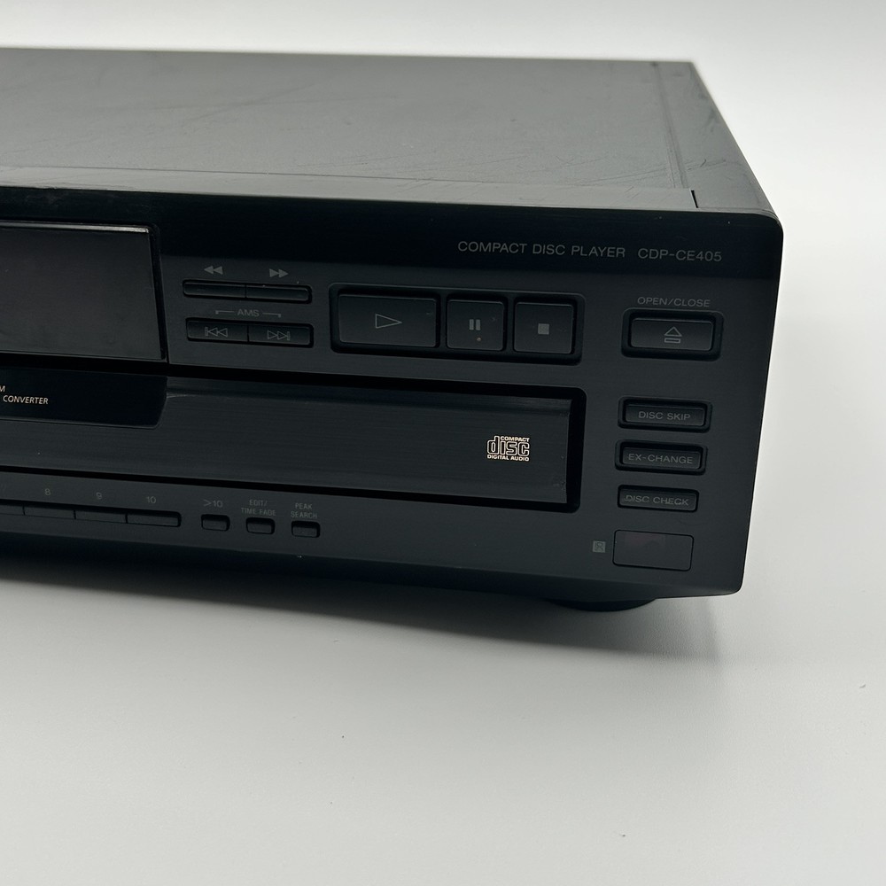 Sony Compact 5-Disc CD Changer Player CDP-CE405 Untested Powers On