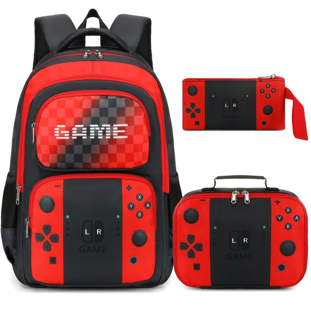 School Backpack Boys Game Bookbag for Kids Children Elementary School Backpac...
