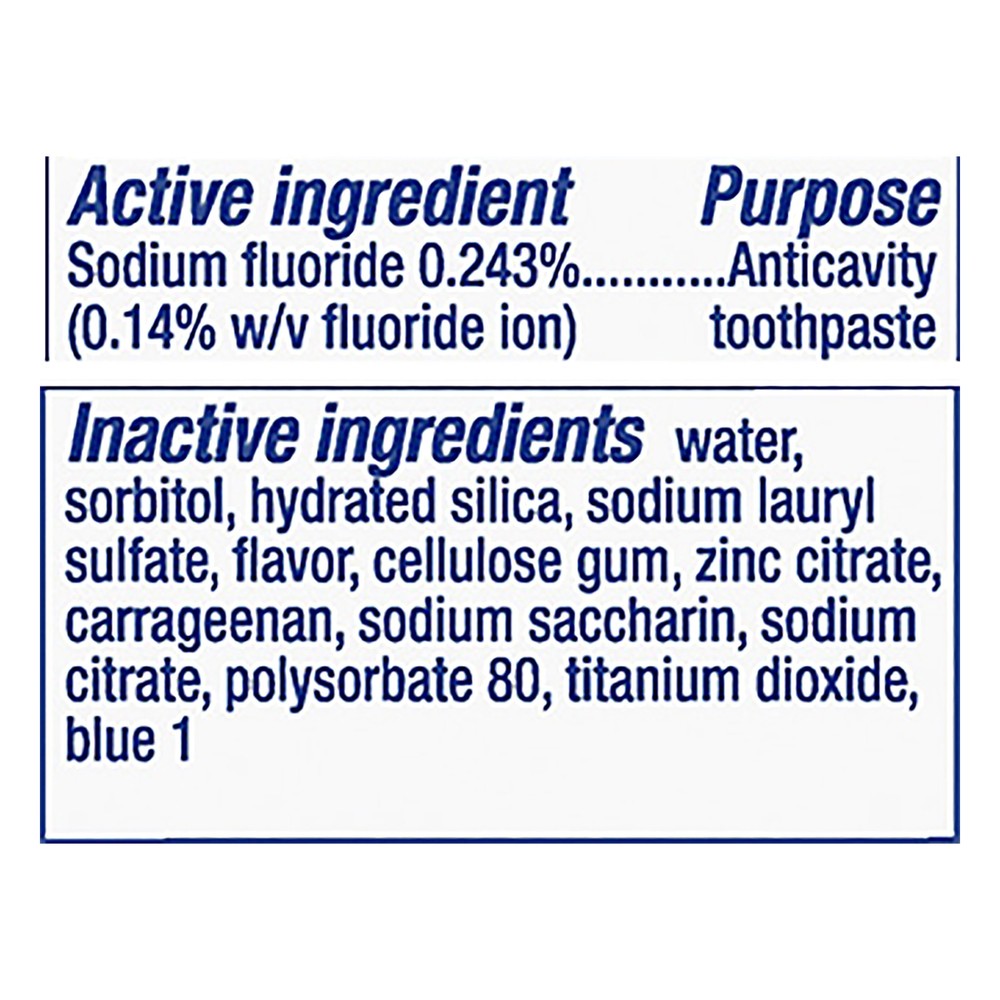 Crest Whitening Toothpaste Deep Clean Complete Effervescent Mint Flavor 5.4 oz