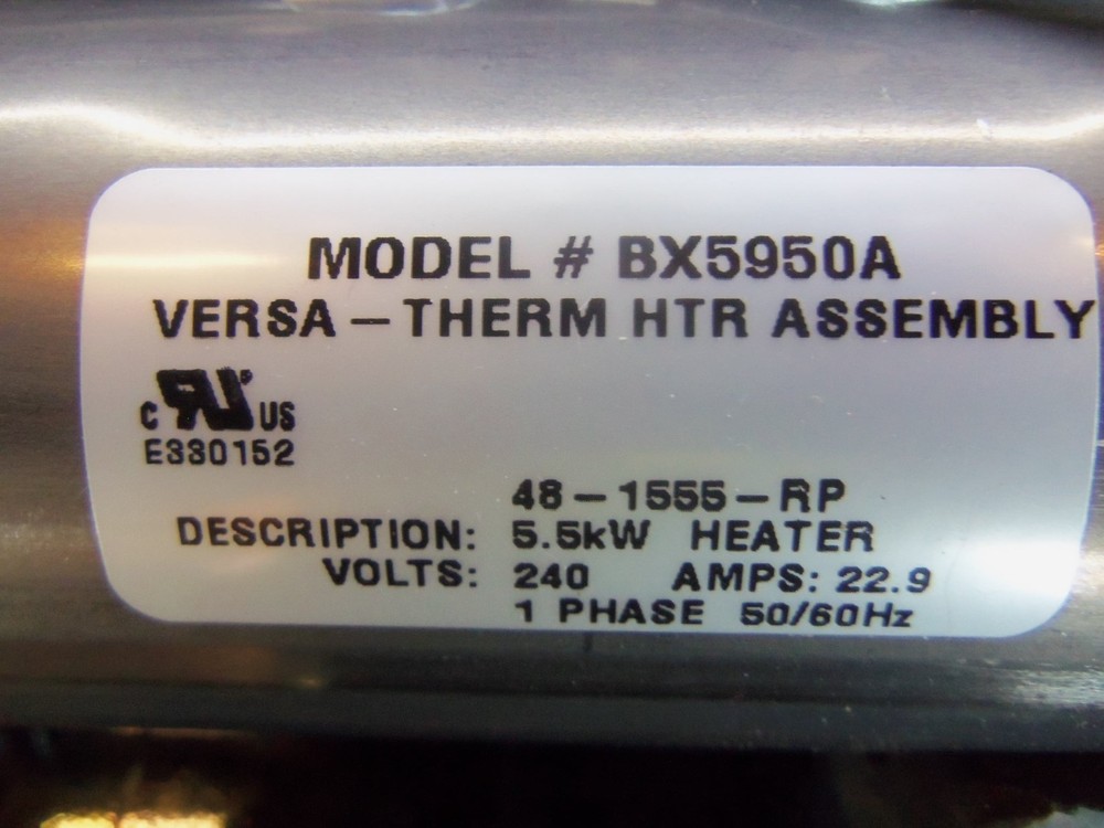 15" versa therm 5.5kw hotub heater assembly