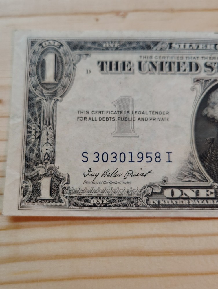 1935F 1.00 Silver Certificate Free Shipping