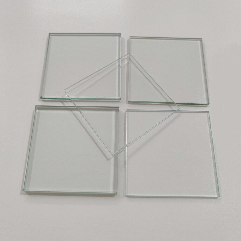 2PC Laboratory Microscope Working Stage HD Engraved Glass Board 3MM Thickness