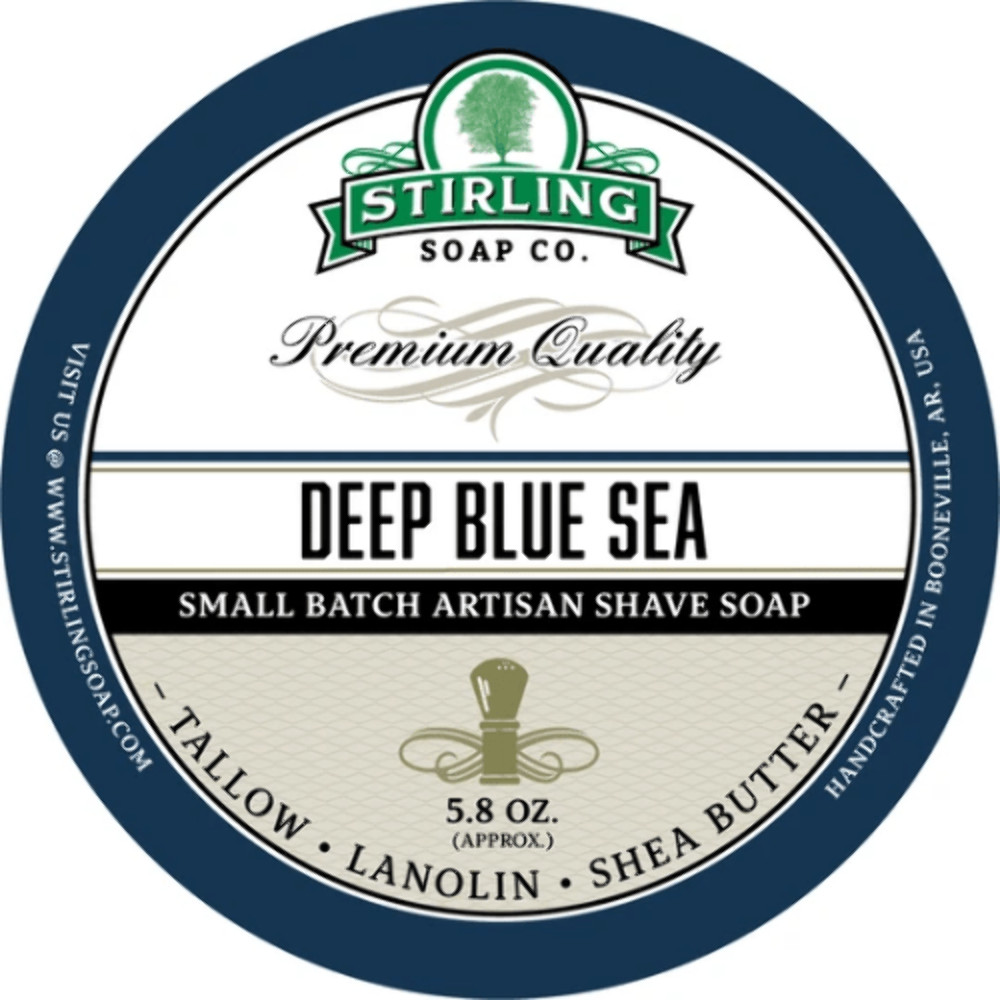 Stirling Soap Co. Deep Blue Sea Shaving Collection