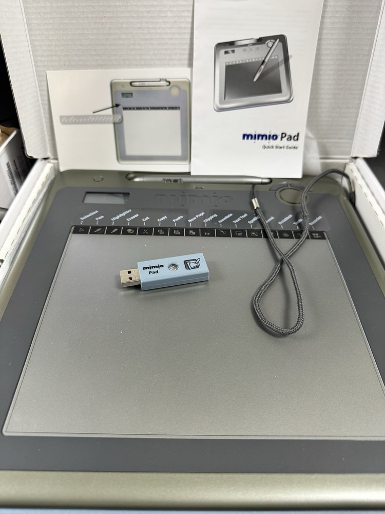 Mimio Bundle - Pads, Wireless Transmitters, Pens, Software, Etc - Not Tested