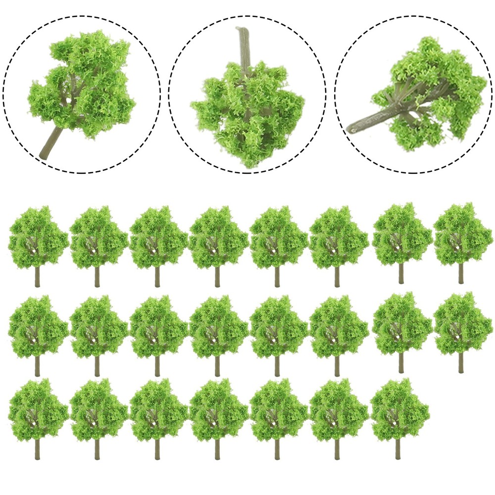 Model Tree Park Scenery Pure Handmade Scale Tree Train Railroad About 4CM