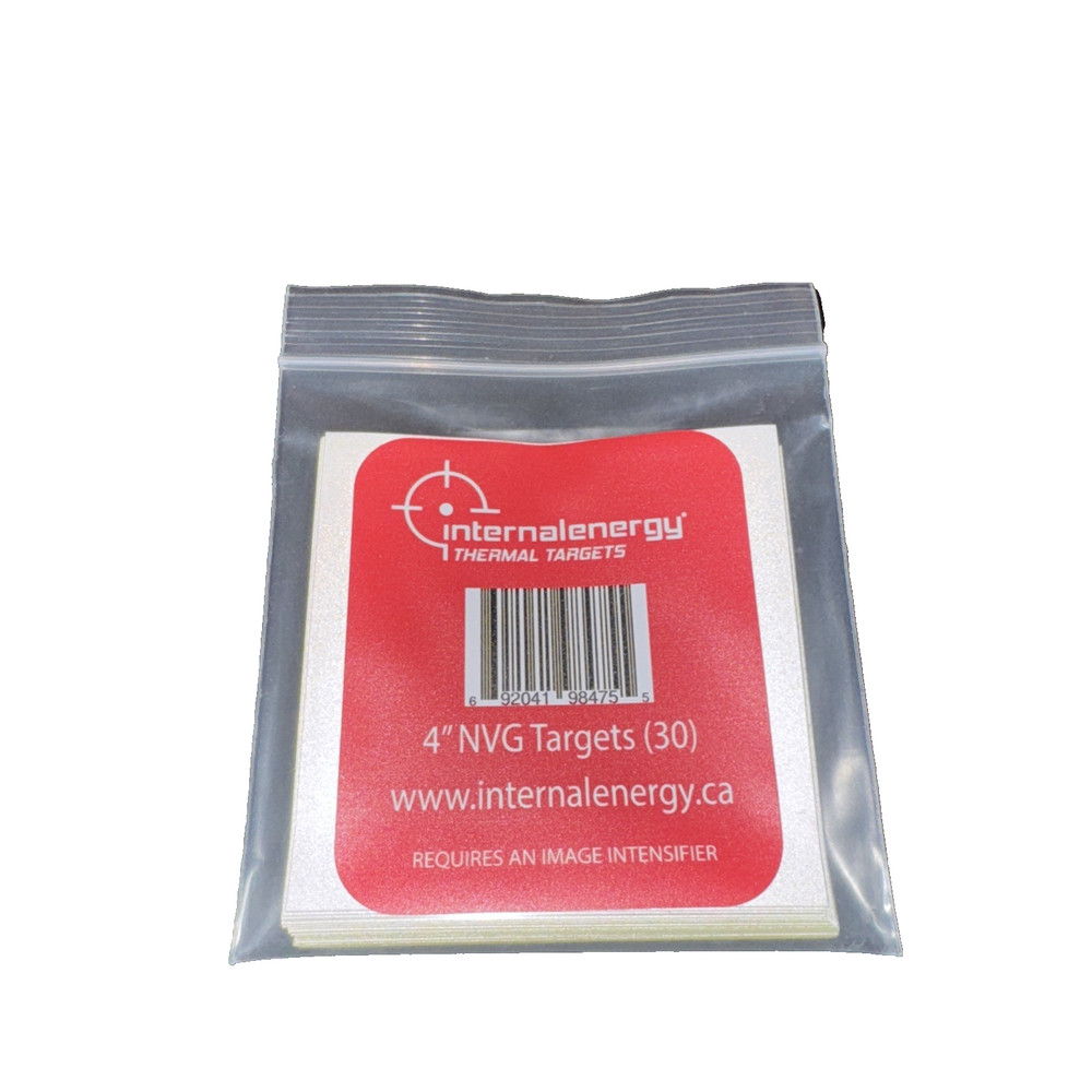 Internal Energy IR Night Vision Zeroing Targets - 30 Pack Extra Bright Squares