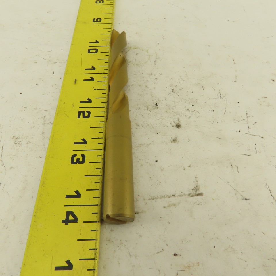 Hertel 10.65mm Dia. Coolant Fed Solid Carbide TiN Coated Twist Drill