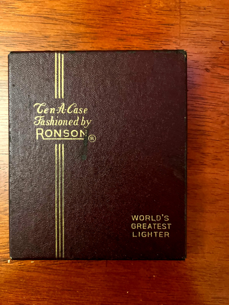 Vintage Ronson Ten-a-Case Cigarette Lighter