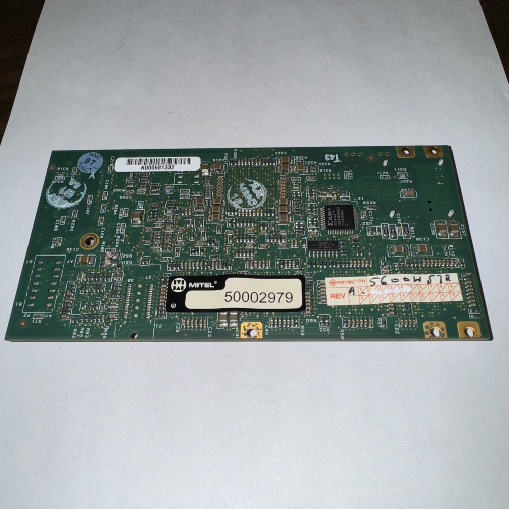 Mitel 50002979 3300 MX Controller ICP Quad DSP MMC Card Tested