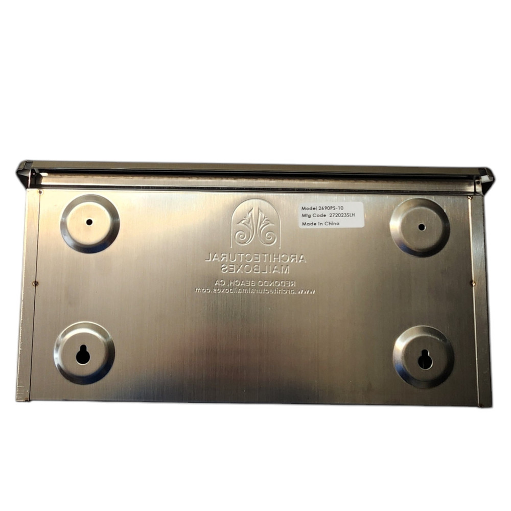 Architectural Mailboxes Venice Stainless Steel Wall Mount Mailbox Small