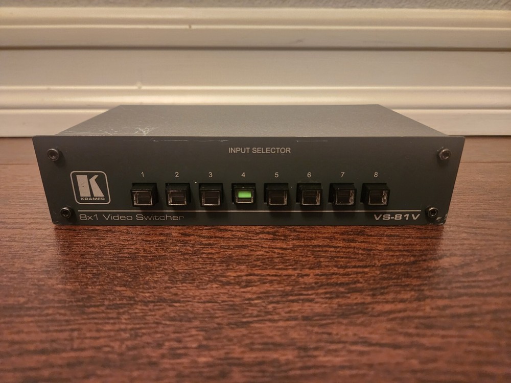 Kramer VS-81V 8x1 Composite Video Switcher Passive, HB, Mechanical Switch