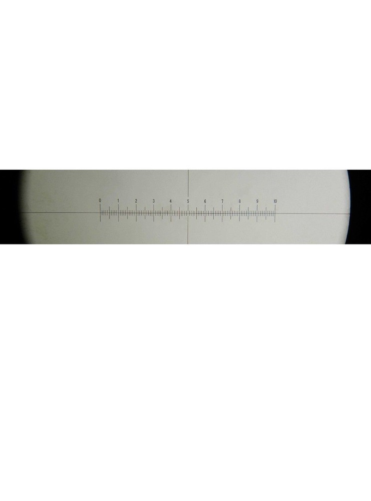 Microscope Eyepiece Graticule Measuring Glass Ø 24 mm 10 mm./100 dev. Stage