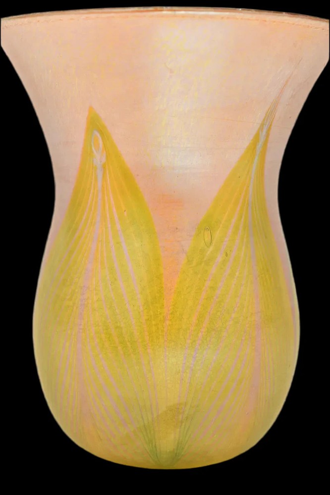 Tiffany Studios "Pulled Feather" Vase