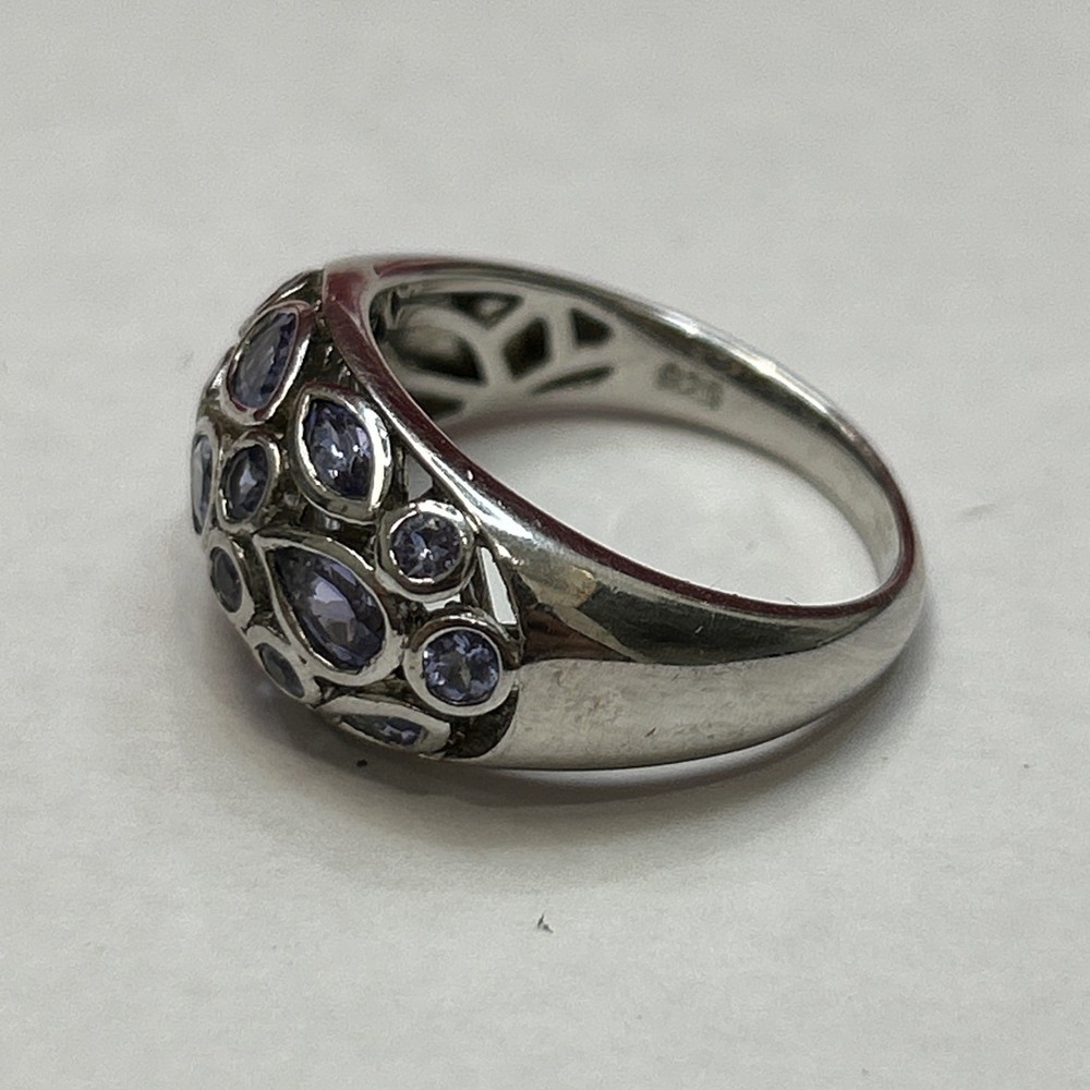 Vintage 925 Solid Sterling Silver Gemstone Ring