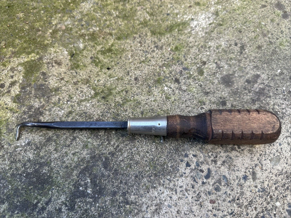 Mac Tools Sabina, O Cotter Pin Puller Hook Wood Handle VINTAGE