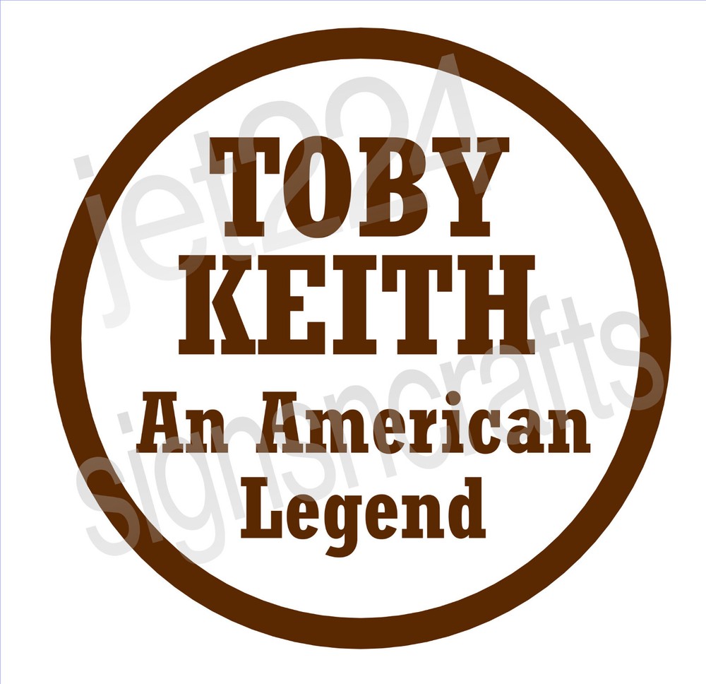 Toby Keith STICKER DECAL, country music