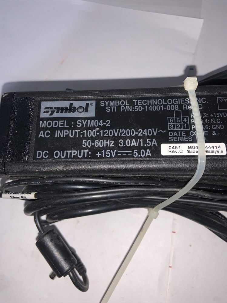 Genuine Symbol SYM04-2 Power Supply Charger Adapter Untested