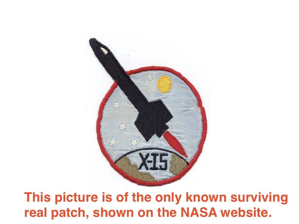NASA Edwards USAF X-15 Experimental Flight Program Patch
