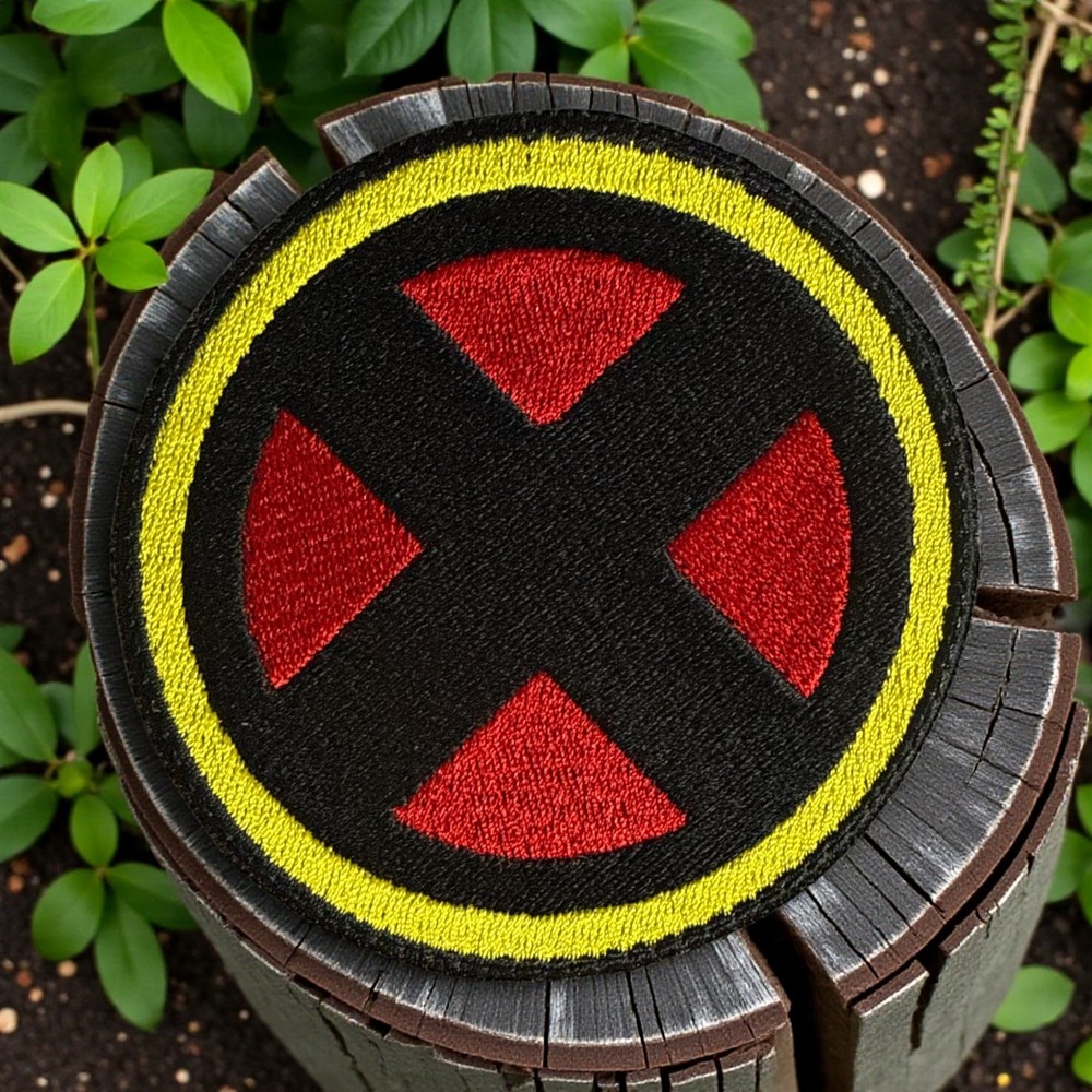 X-Men Marvel Logo Embroidery Patch 3.52" X 3.51"