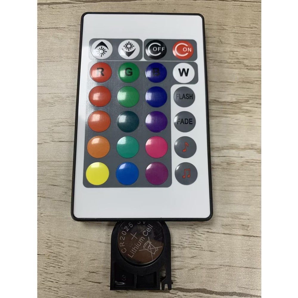 RGB 4-PIN LED Controller, DC12-24V LED Light Strips Controller, 24-Keys IR Wi...