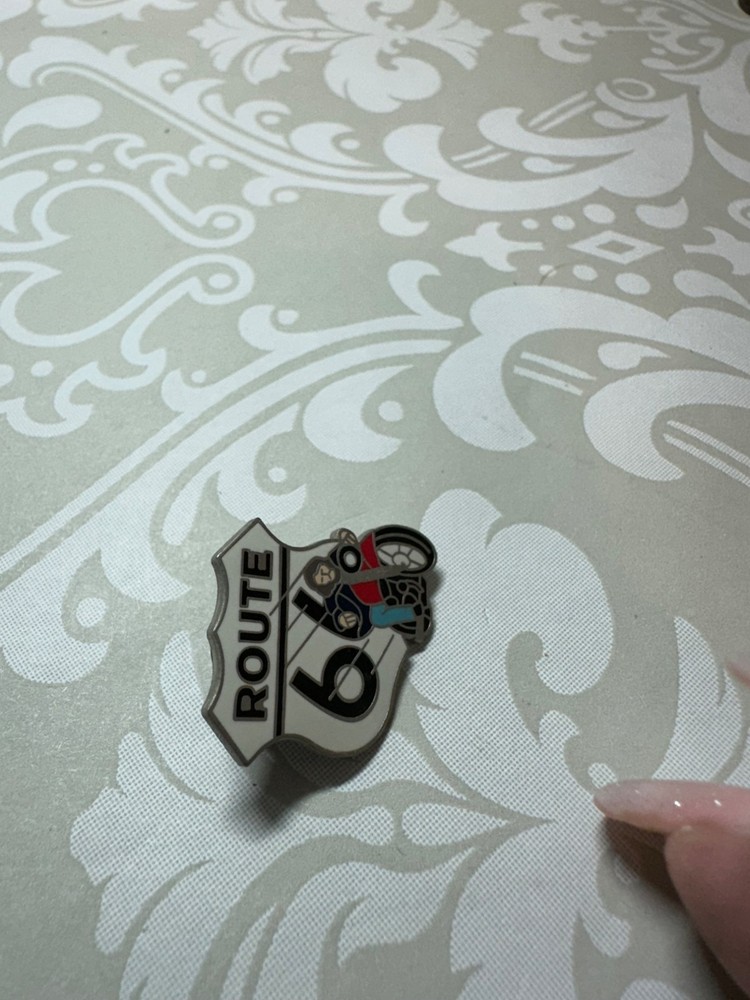 Route 66 Motorcycle Vest Lapel Pin