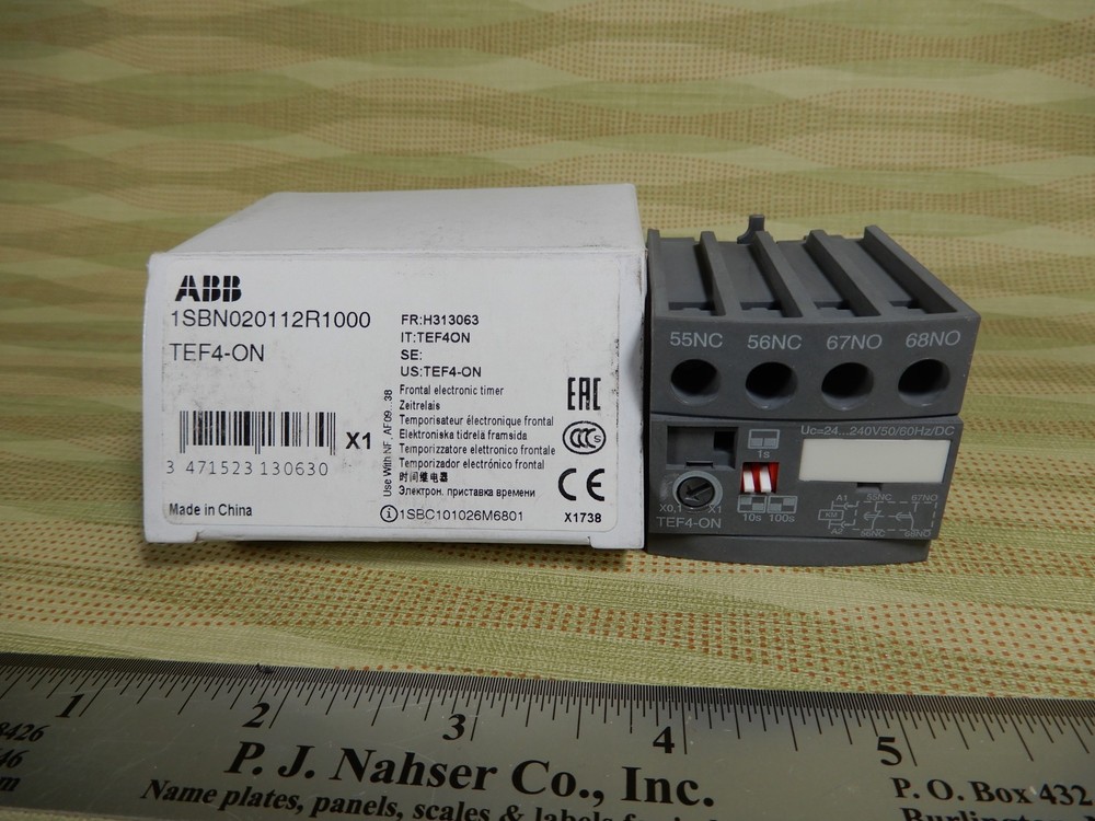 ABB TEF4-ON Frontal Electric Timer NOS BX