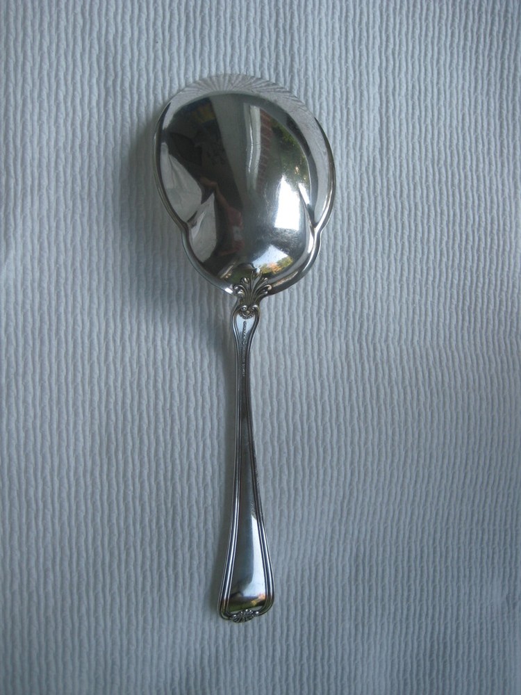 1896 Gorham Silver & Electro Plated Serving Spoon M Monogram