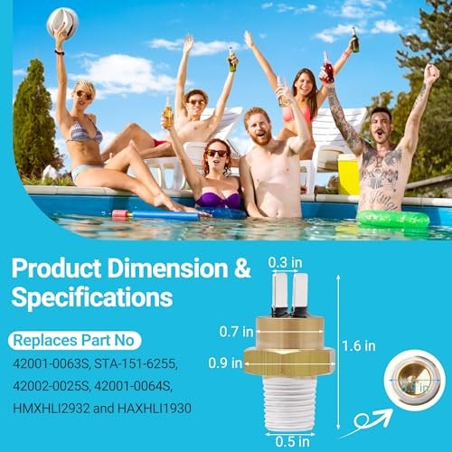 42001-0063S High Limit Switch Replacement for Pentair Sta-Rite MasterTemp Max