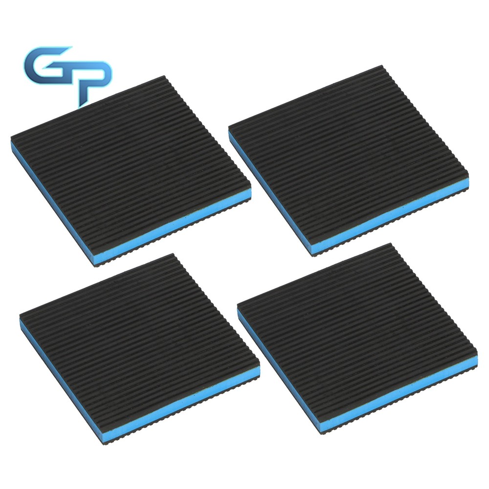 4 Pack 6"x6"x7/8" Equipment Vibration Pads Multi-Layer Construction