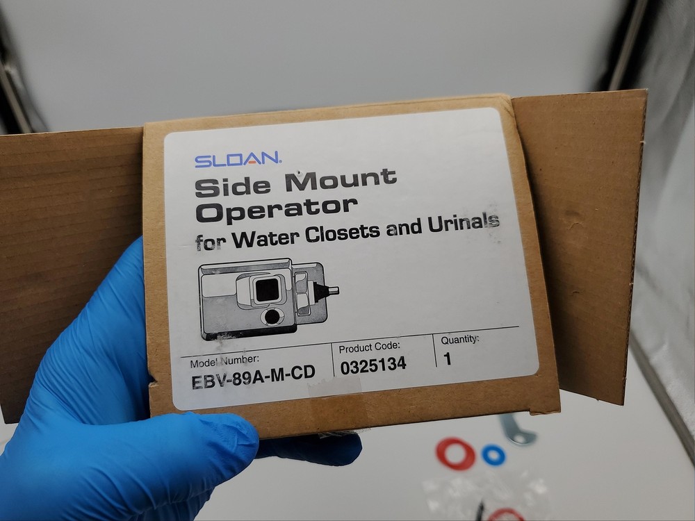 Sloan EBV89A-M-CD Side Mount Single Flush Operator Infrared Sensor Bright Chrome