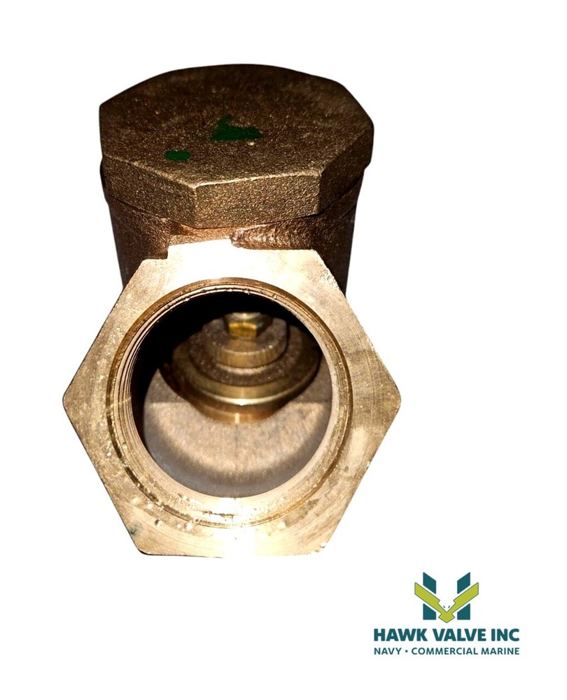 1-1/2" BRONZE 200 THREADED Y-PATTERN SWING CHECK VALVE - POWELL FIG.560