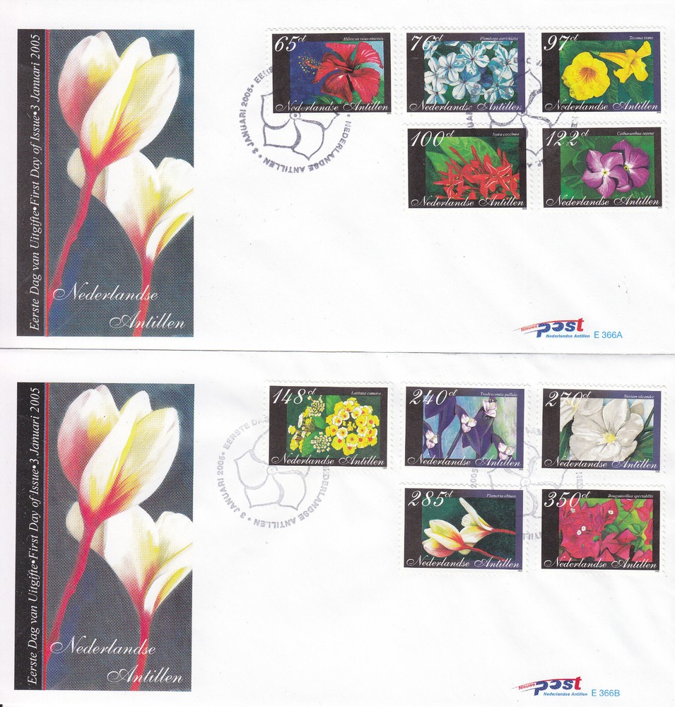 Netherlands - Dutch Antilles FDC Issue 2005 (365) Flowers